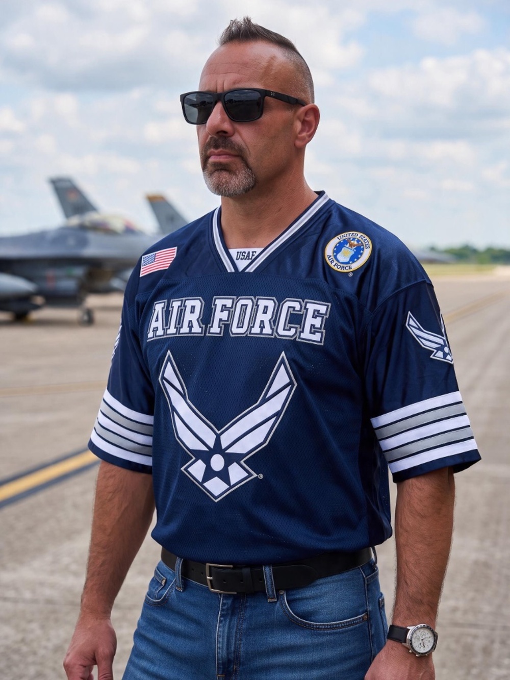 Rapid Dominance USAF Air Force Football Jersey Men’s 2X XXL  Military